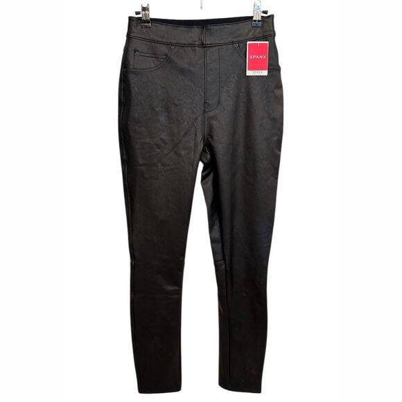 NWT Spanx Leather Like Ankle Pants Size Small - Picture 2 of 5